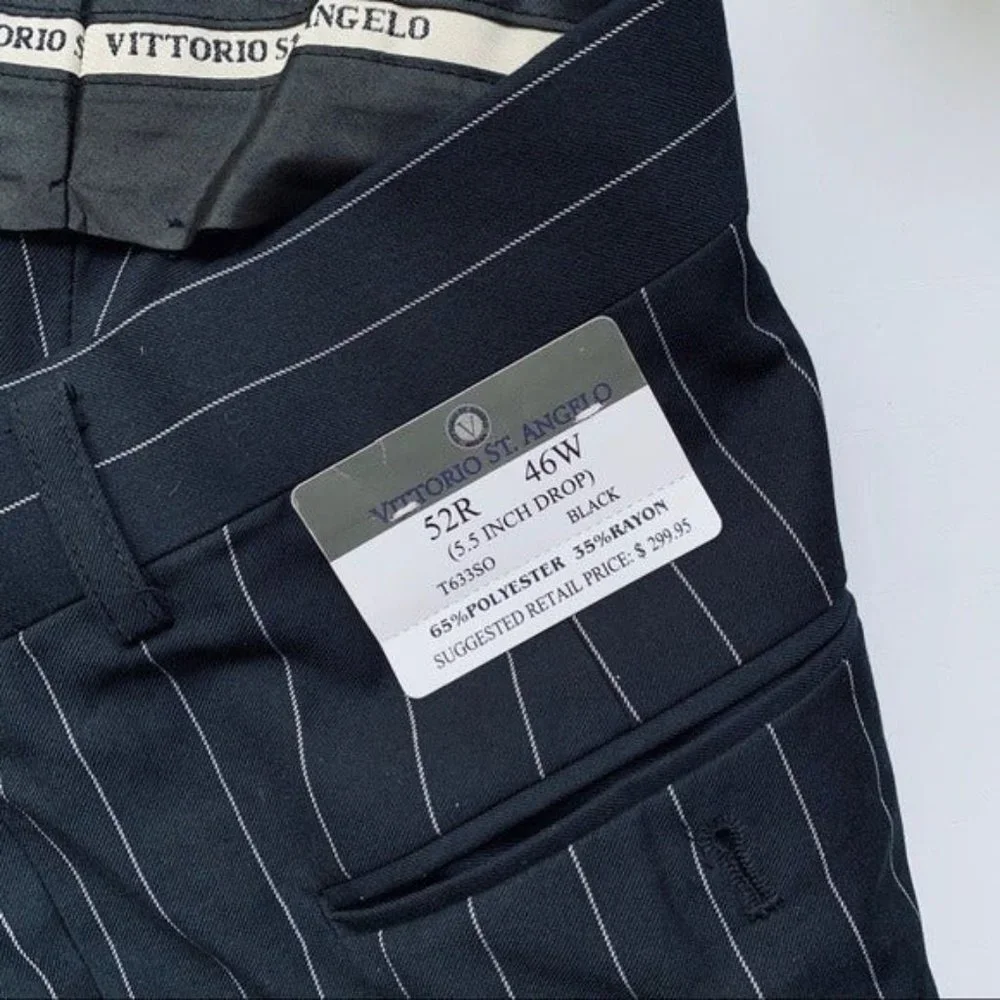 VITTORIO ST. ANGELO Designer Dress Pants 44 NWT - Picture 3 of 6